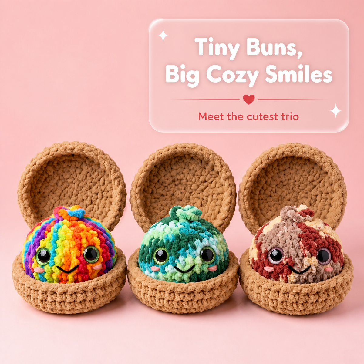 Dumpling & Steamer Crochet Pattern The Viral No Sew Dumpling Plushie Pattern Easy Beginner Amigurumi Food Tutorial Kawaii Plush Tutorial
