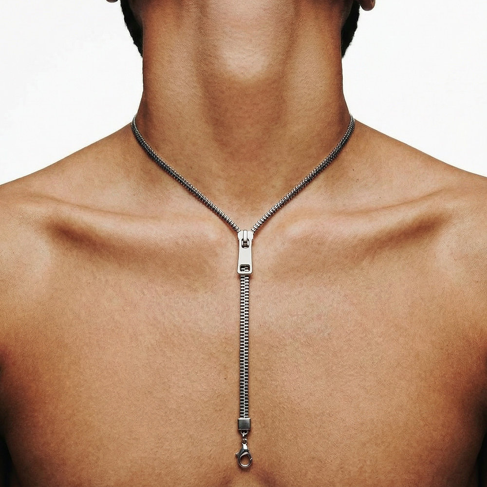 Zipper Necklace Personalized Gift for Her & Him