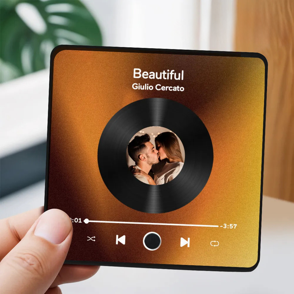 Personalized Photo Album Fridge Magnet Music Wall Photo Sticker Music Movement That Can Be Played Without Cell Phone Music Fridge Magnet Pro Can Play Songs