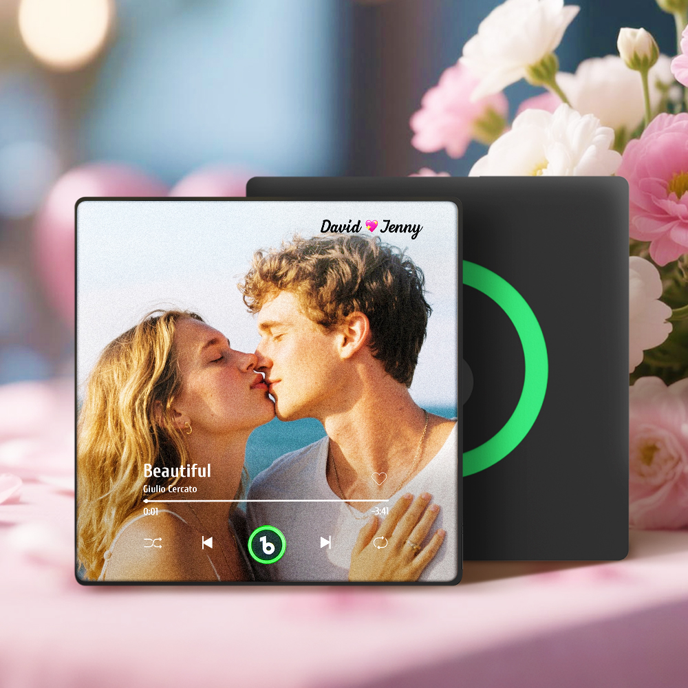 Custom Music Fridge Magnets Custom Photo Frames Fridge Magnets Music Wall Stickers Photo Stickers Song Magnets That Can Play Music for Your Loved Ones