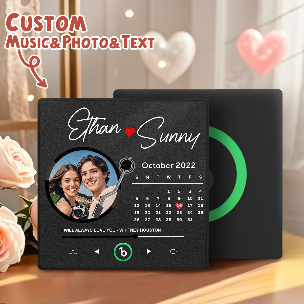 Custom Music Fridge Magnet Personalized Record Fridge Magnet Valentine's Gift for Her