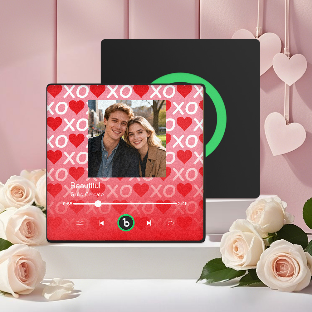 Custom Picture Music Fridge Magnet Precious Gift for Valentine's Day