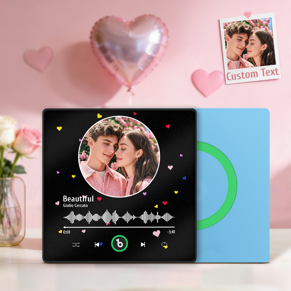 Custom Music Fridge Magnet That Can Be Played Song Unique Gift for Her Valentine's Gift