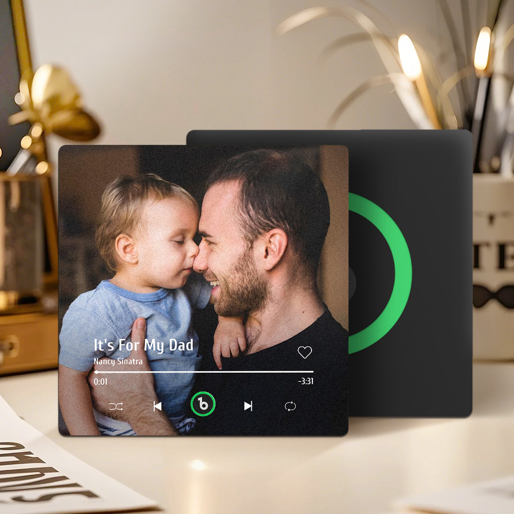 Custom Music And Photo Fridge Magnet FridgeBeats Pro Supports Bluetooth Connectivity Gift for Father