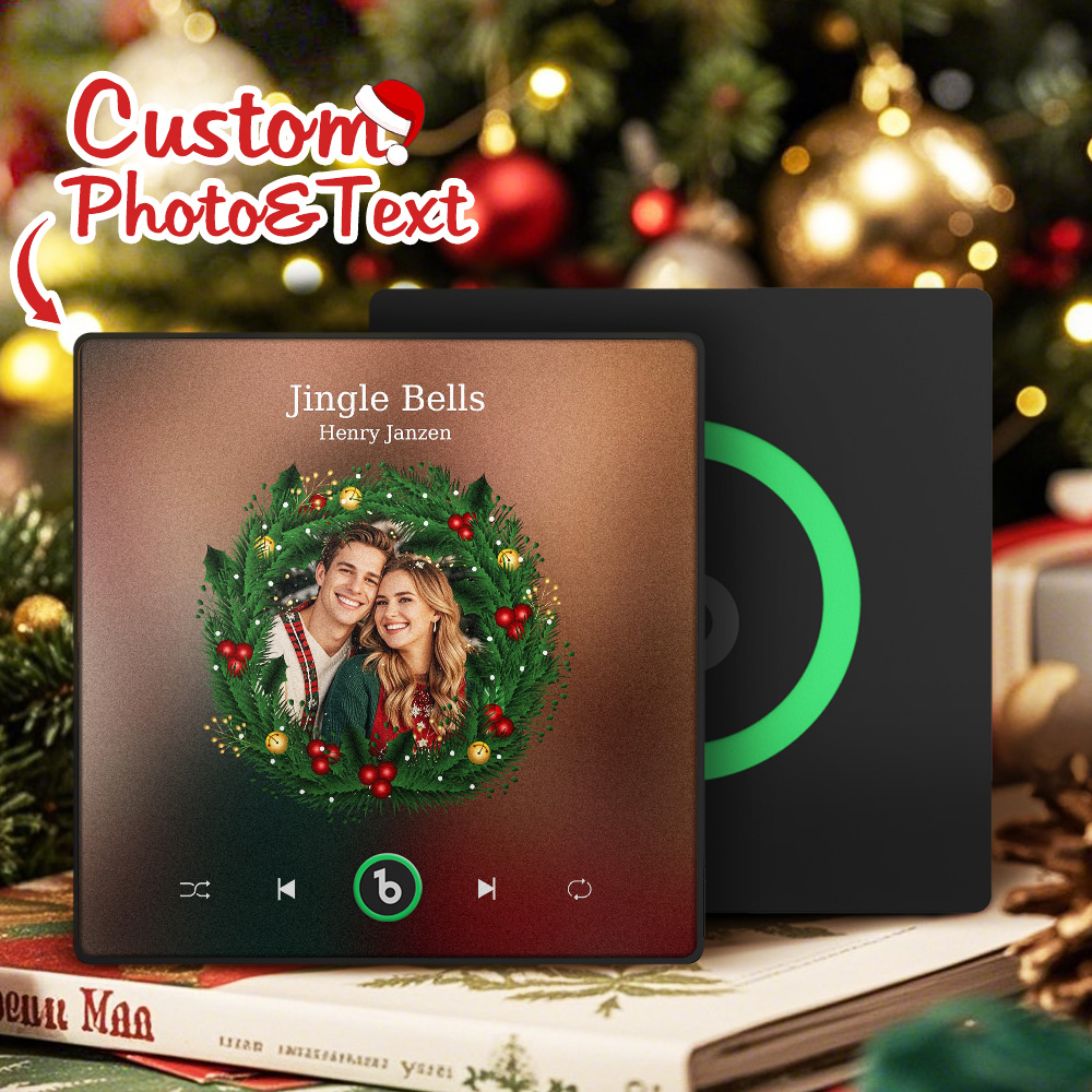 Custom Music Fridge Magnets Custom Music Fridge Magnet Colorful Frame Album Fridge Magnet Can Play Songs Gift for Couple