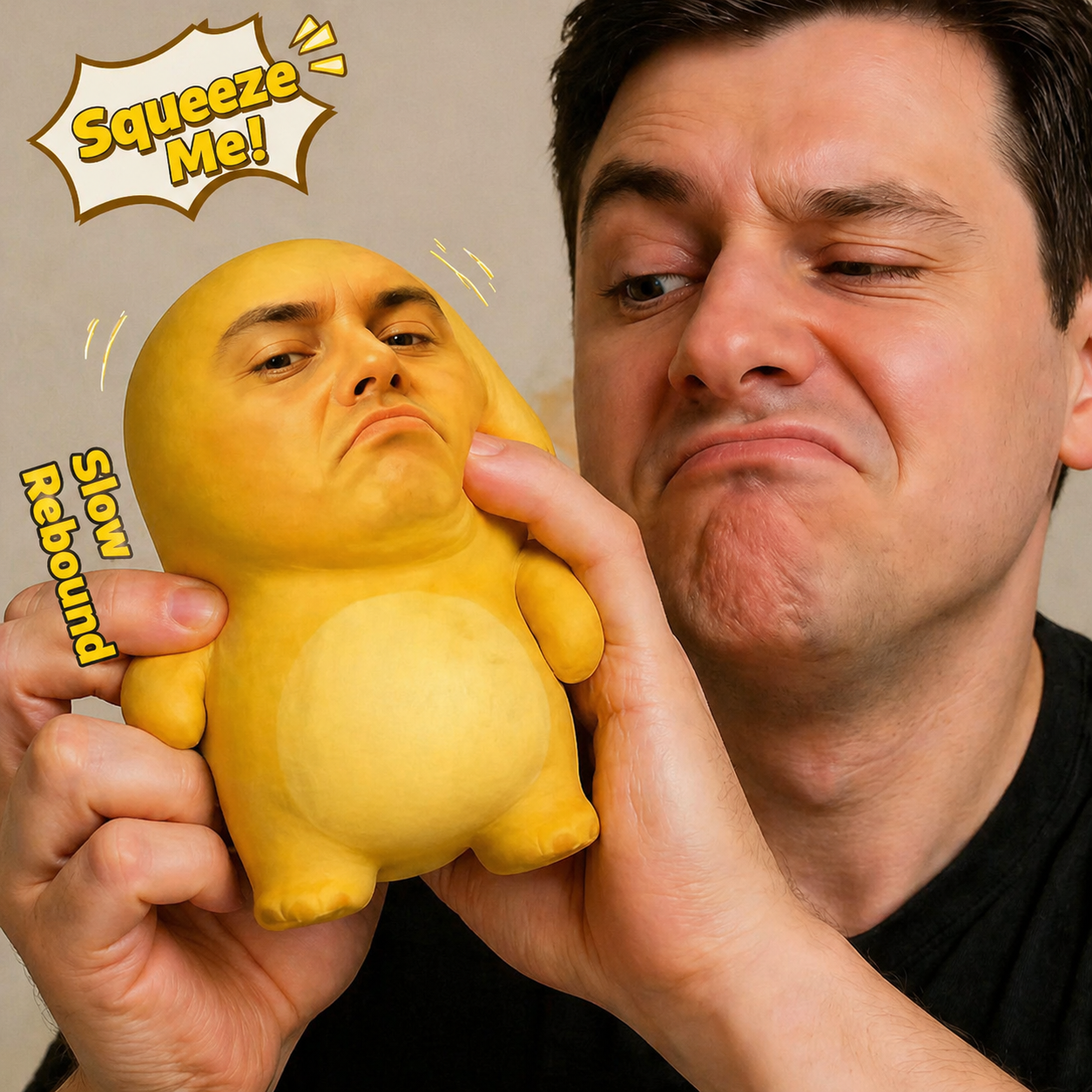  Custom Face Slow-Rise Squishy Stress Relief Doll Personalized Stress Relief Squeeze Toy Funny Anxiety Relief Gift