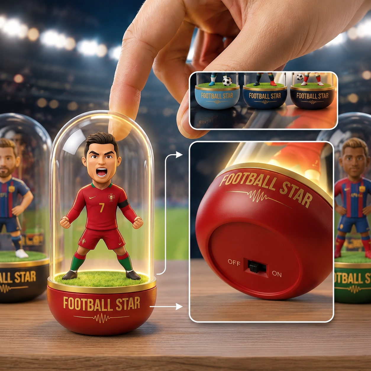 Custom Ultimate Mini Legends Collector's Capsule - An Exquisite Gift for Football Fans and Enthusiasts