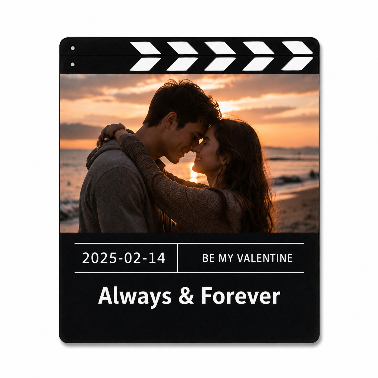 Custom Retro TV Music Player Fridge Magnet with Photo Card – Personalized Record Display Refrigerator Magnet Gift for Couples