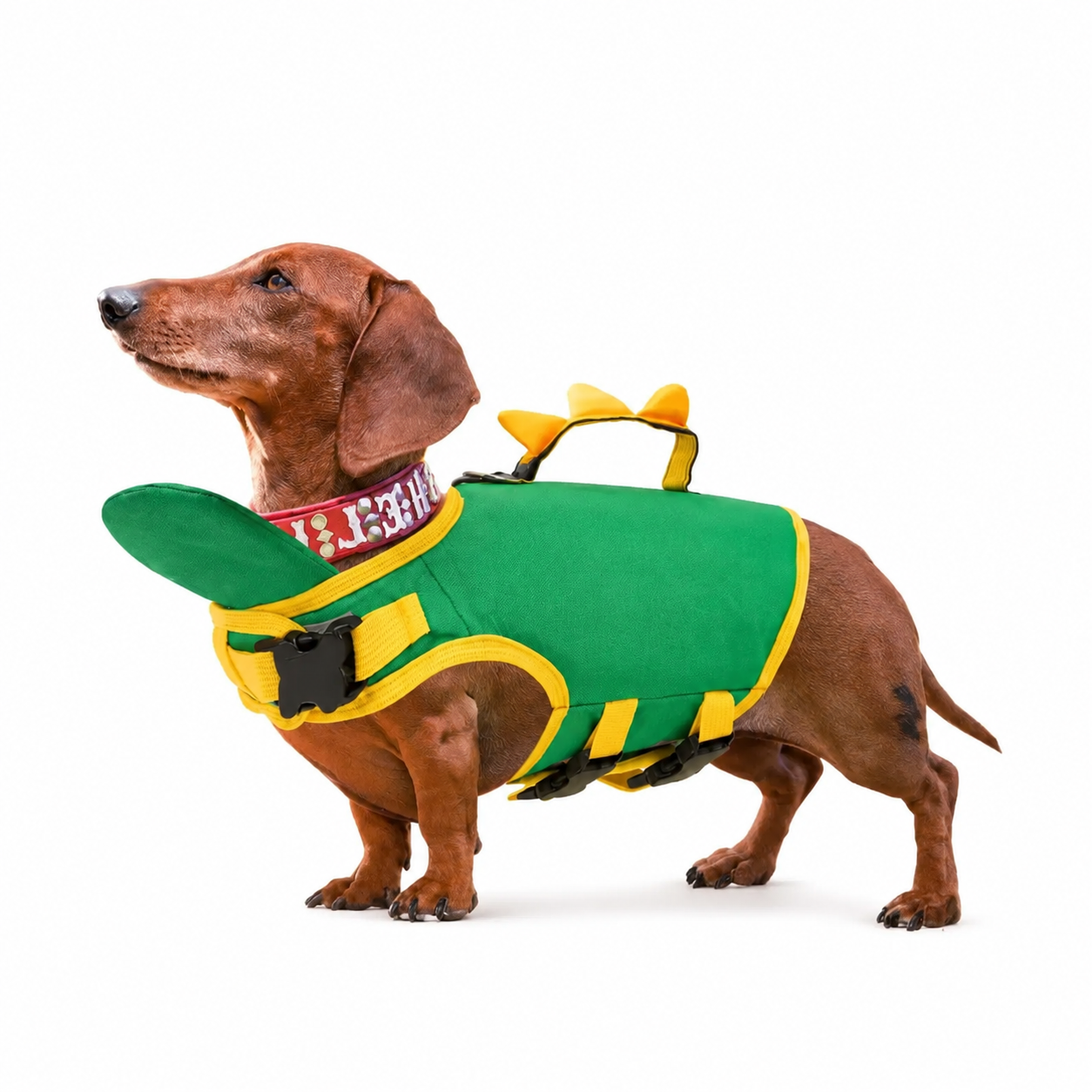Dog Life Jacket, Adjustable Dog Life Jacket for Small Dogs, Safety Vest, Dog Life Saver with Rescue Handle Pet Swimsuit for Swimming Pool