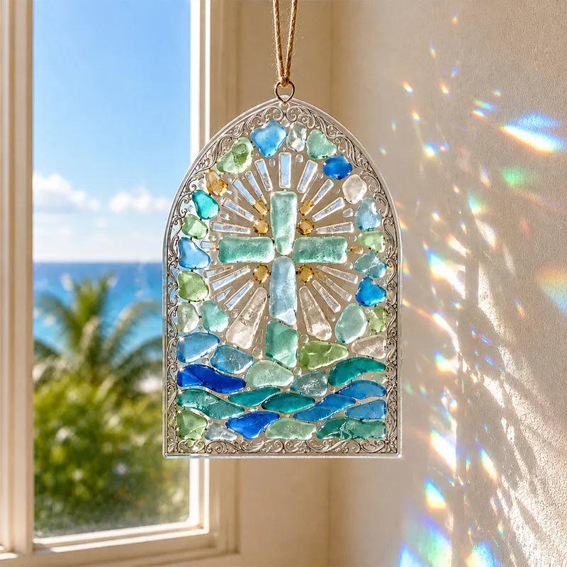 "Be Still" Christian Sea Glass Suncatcher DIY Kit