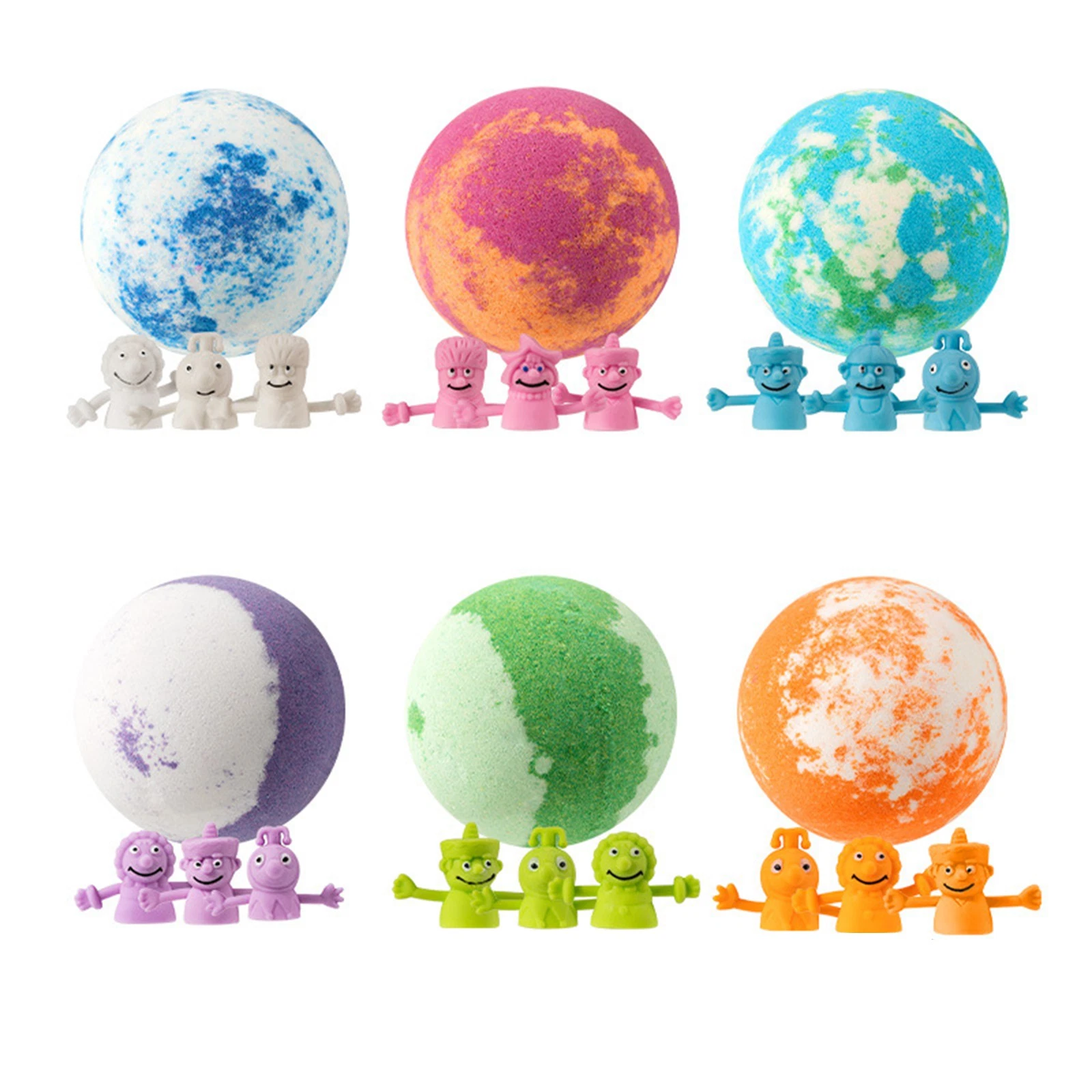 Kids Adults Bath Bombs Bath Kits Bubble Baths Shower Bath Balls With Thumb Toy