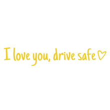 I Love You Drive Safe Multicolore Rearview Mirror Sticker Decal Car Truck