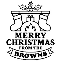 Personalized Family Name Merry Christmas Cookie Stamp For Holiday Party