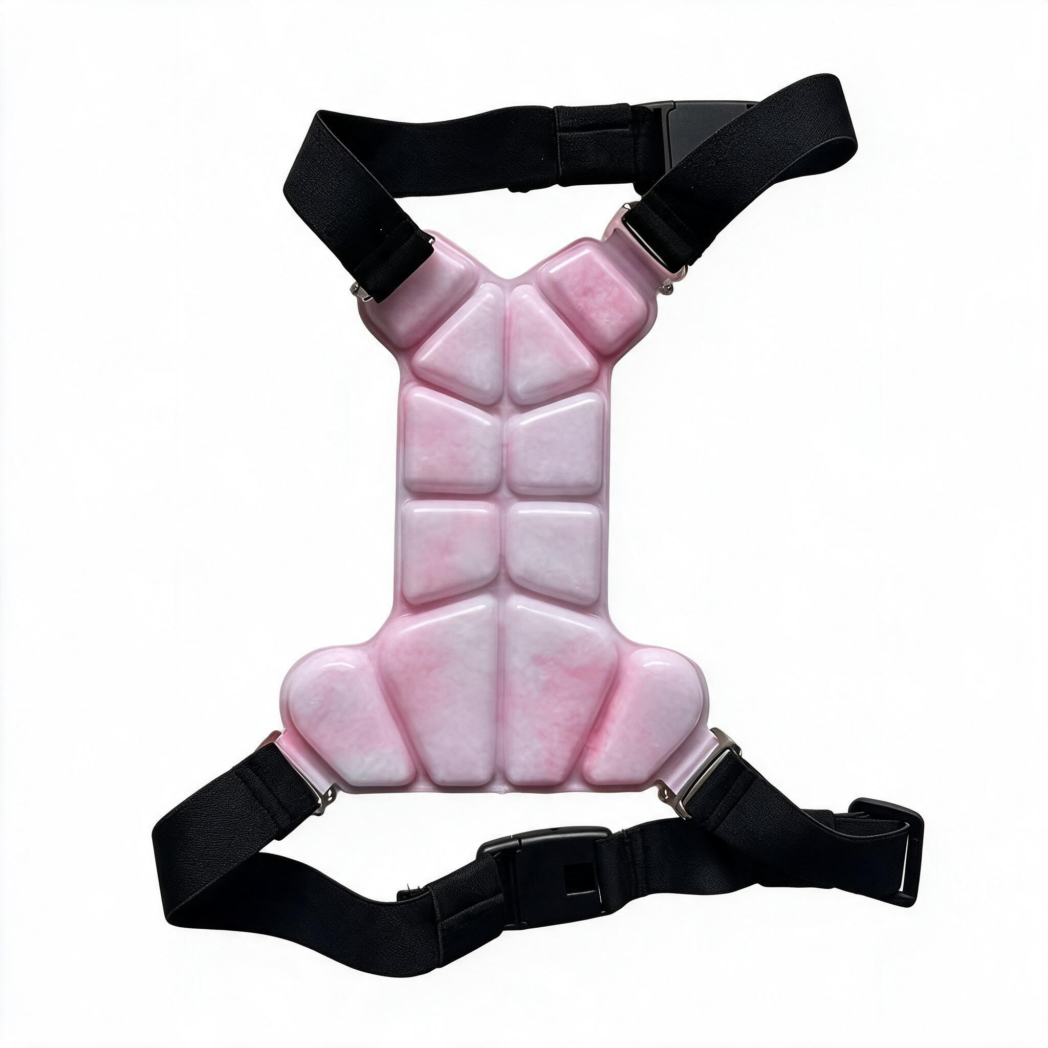 Reusable Dog Cooling Harness Vest Adjustable Elastic Strap Lightweight Pet Cool Down Harness Summer Heat Dogs Walking Hiking