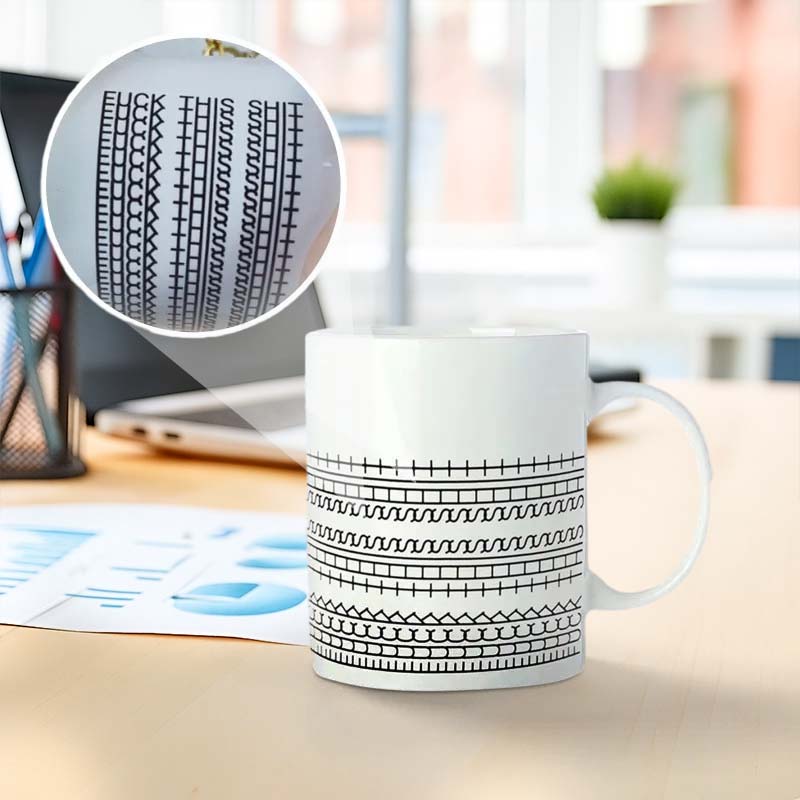 Creative New Ceramic Hidden Message Coffee Mug – Unique Kitchen Gift for Friends and Coworkers