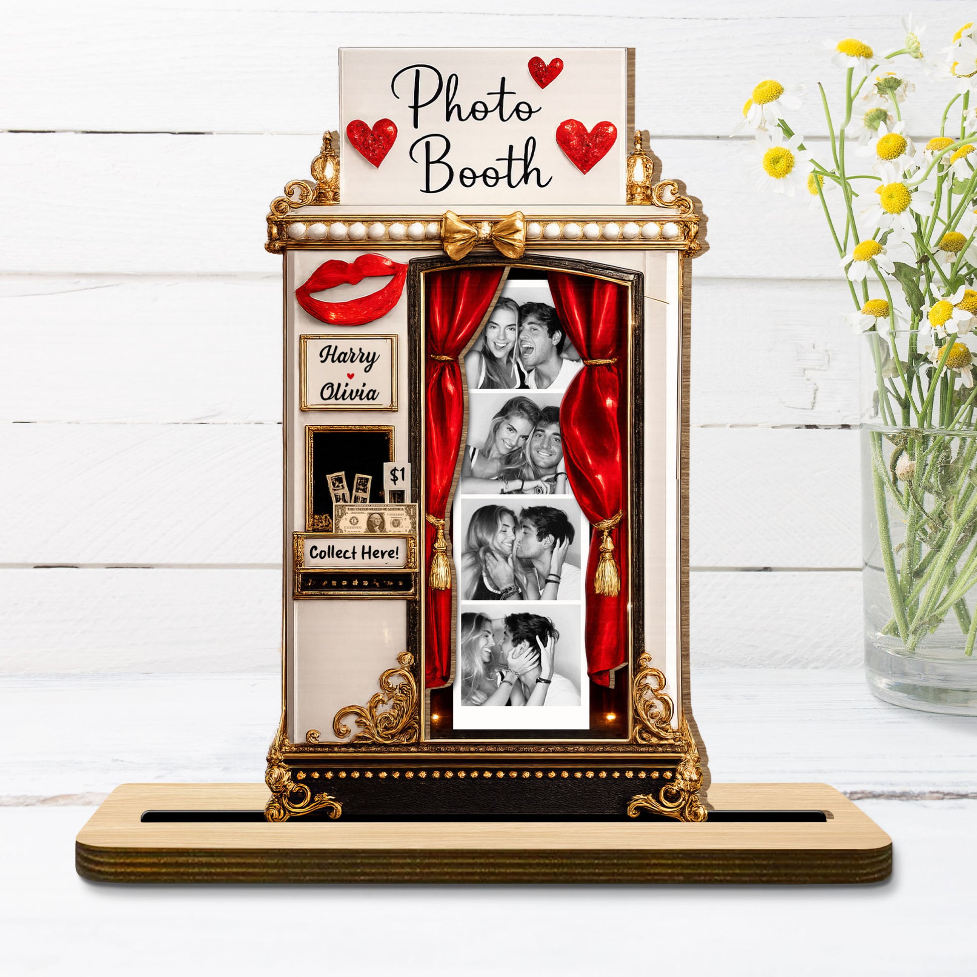 Custom Photo Booth Wood Plaque Create Lasting Memories Gift For Her