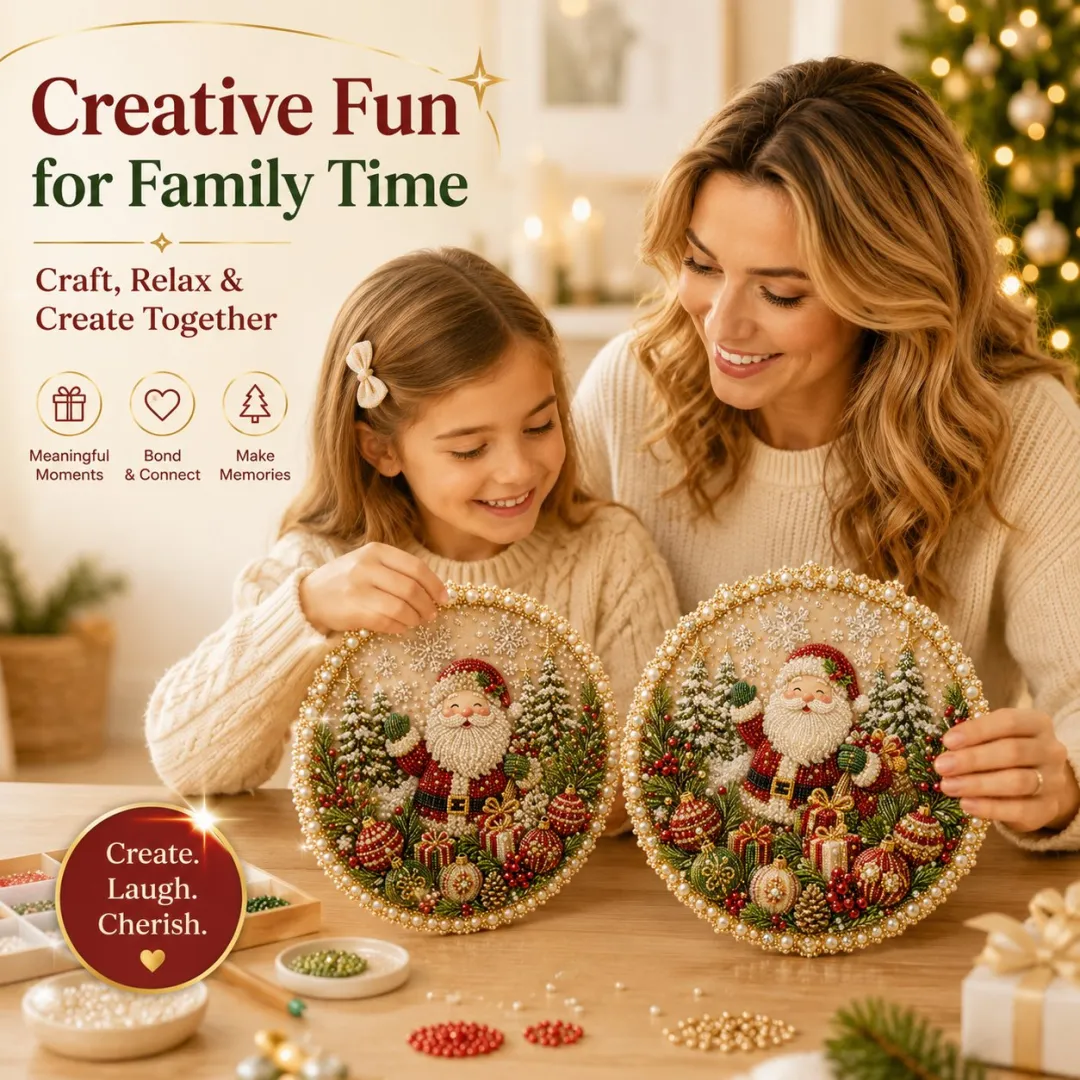 Christmas Diamond Art Kit – Create Sparkling Holiday Memories With Your Family