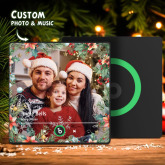 Personalized Christmas Family Photo Music Fridge Magnet Custom Music Magnets Can Play Songs Christmas Gifts for Family