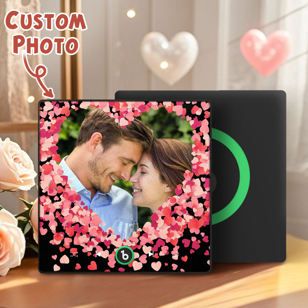 Personalized Love Hearts Music Fridge Magnet Valentine's Day Gifts Custom Music Magnets Can Play Songs