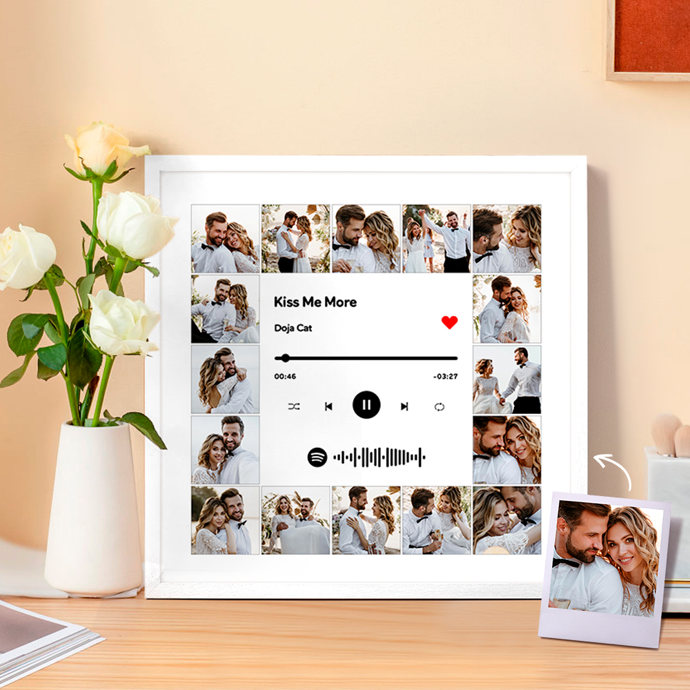 Customised Spotify Music Photo Frame Custom Scannable Spotify Code
