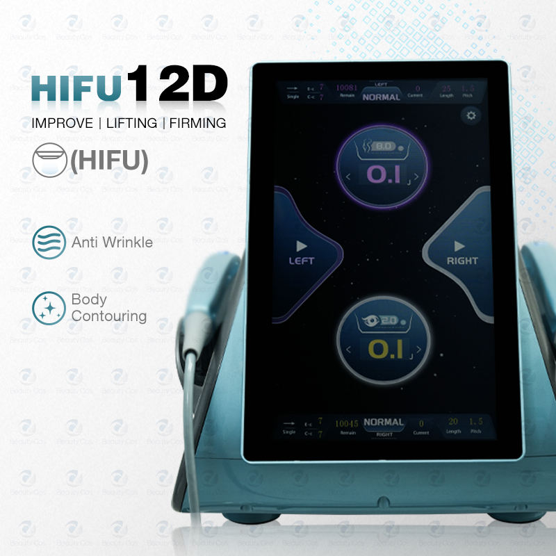 Hifu Ultrasound Microfocused Face Lifting Wrinkle Removal Body Contouring SMAS MMFU Macro Focused Cosmetic Device