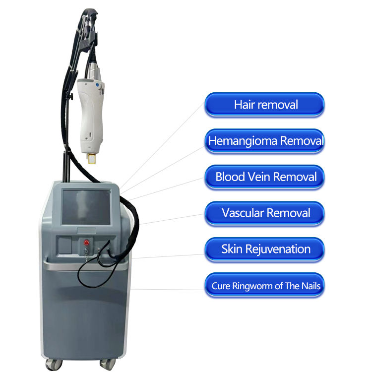 Alexandrite Hair Removal Machine Long Pulse Laser for Hair Removal Hemangioma Blood Veins Vascular Skin Rejuvenation
