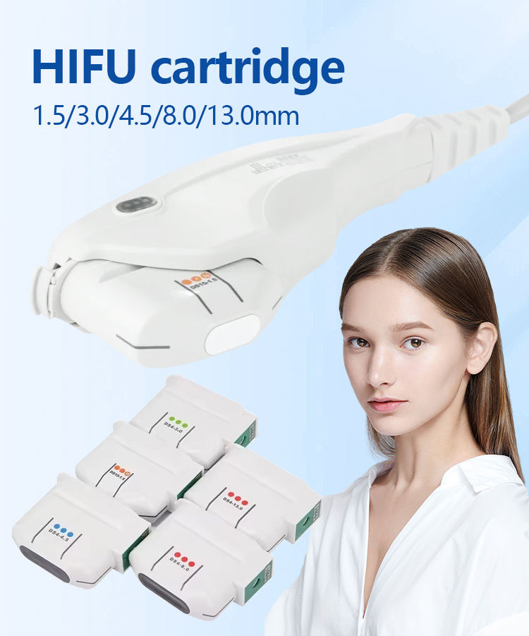 7D Face Lifting Anti-wrinkle Fat Removal Machine Body Face Use 7 Heads Hifu Cartridges Body Thinner Skin Tightening Hifu Device