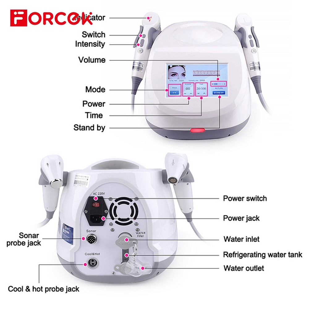 Ultrasound Sonar Magnetic Energy Beauty Machine