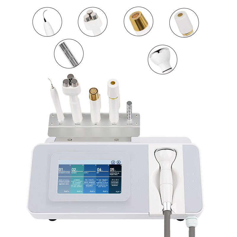 Six-in-One Deep Cleaning Beauty Machine Multi-Functional Massager Roller for Anti-Aging Slimming Facial Redness Improvement
