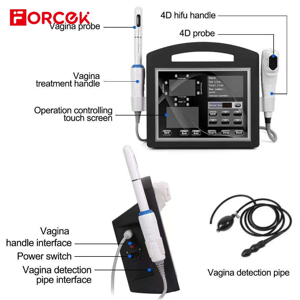 2 In 1 4D HIFU+Vagina Handle Machine For Face Lifting Body Slimming \/aginal Tightening