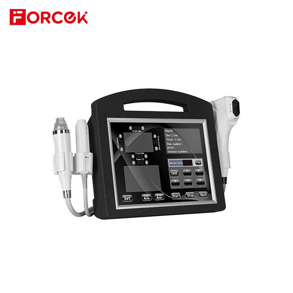 3 In 1 4D HIFU+Vmax+Gold RF Microneedle Handle Machine For Face Lifting Body Slimming \/aginal Tightening