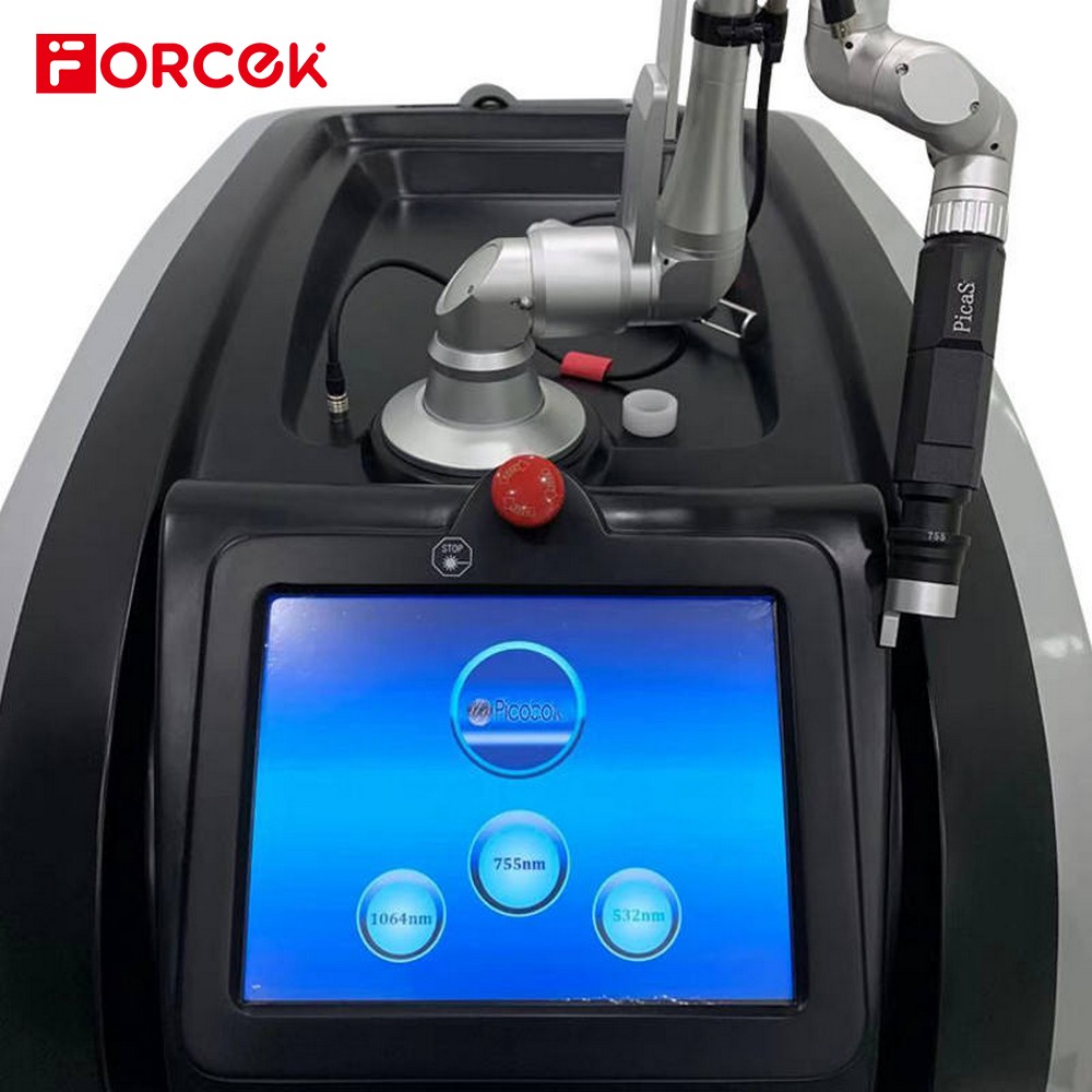 Professional Q Switched Nd Yag Laser Picolaser 1064nm 532nm 755nm Pico Laser Spot Tattoo Removal Machines Picosecond Laser
