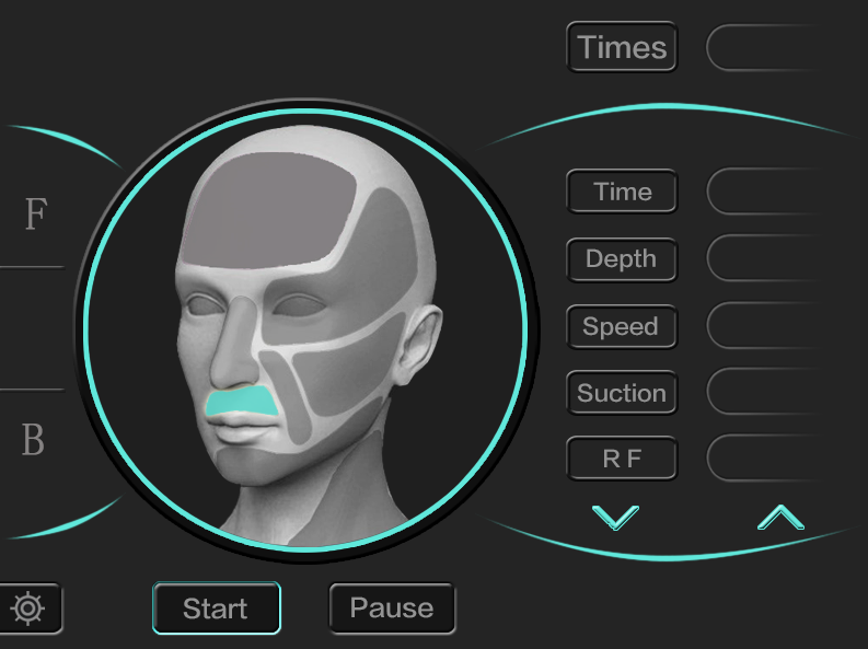 Facial Radio frequency vacuum rf Skin Tightening Rf Microneedling Machine