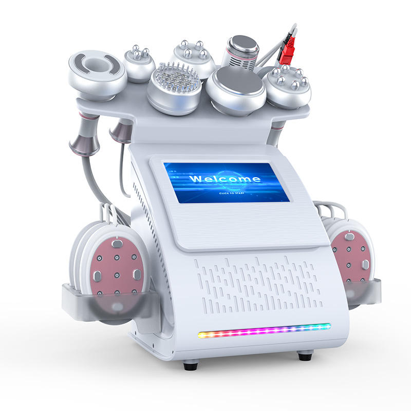9 in 1 Fat Cavitation Ultrasound Cold Hammer BIO EMS Fat Reduction Lipolaser Cavitation Vacuum Machine