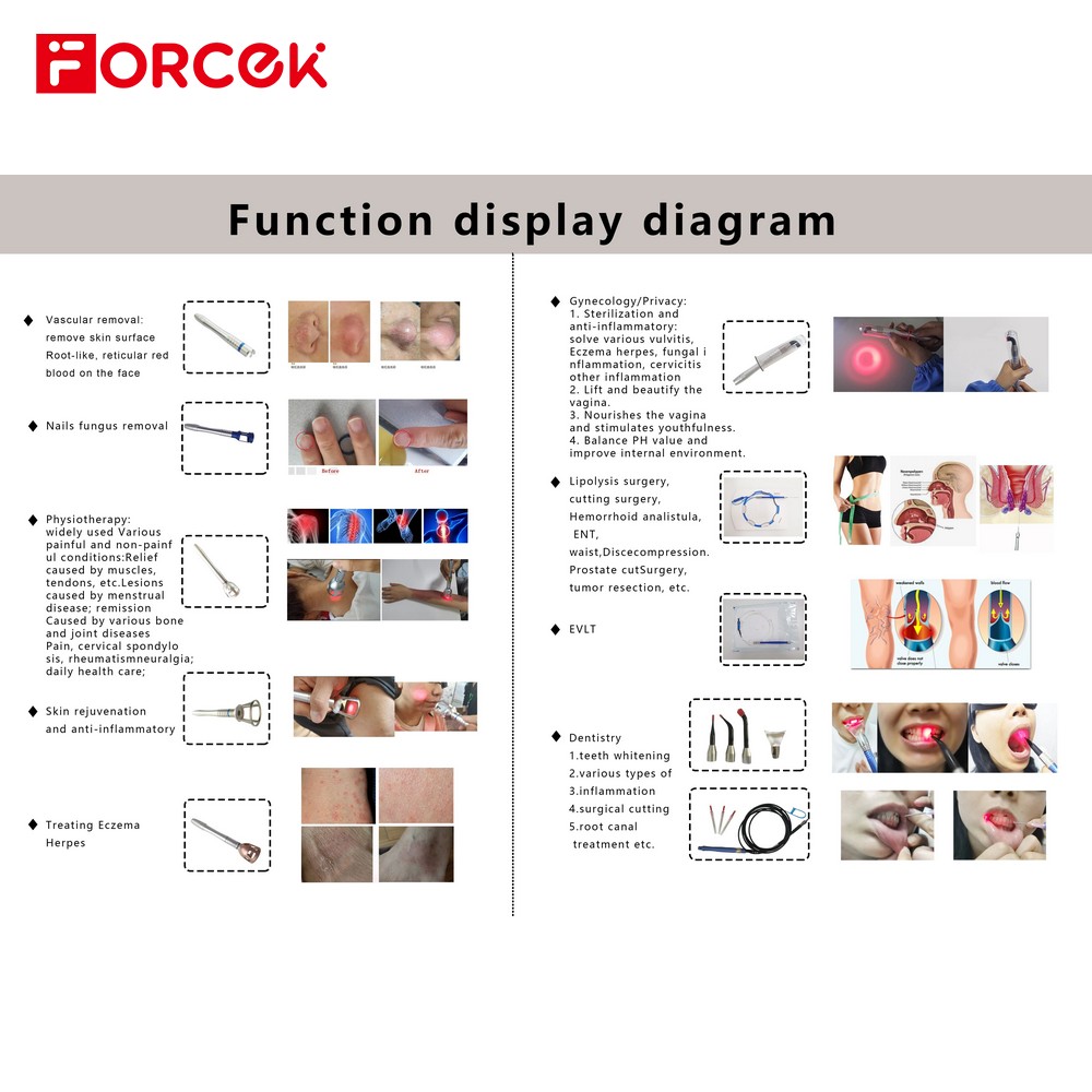 1470nm + 980nm 12in1 Multi-band multifunctional diode laser machine