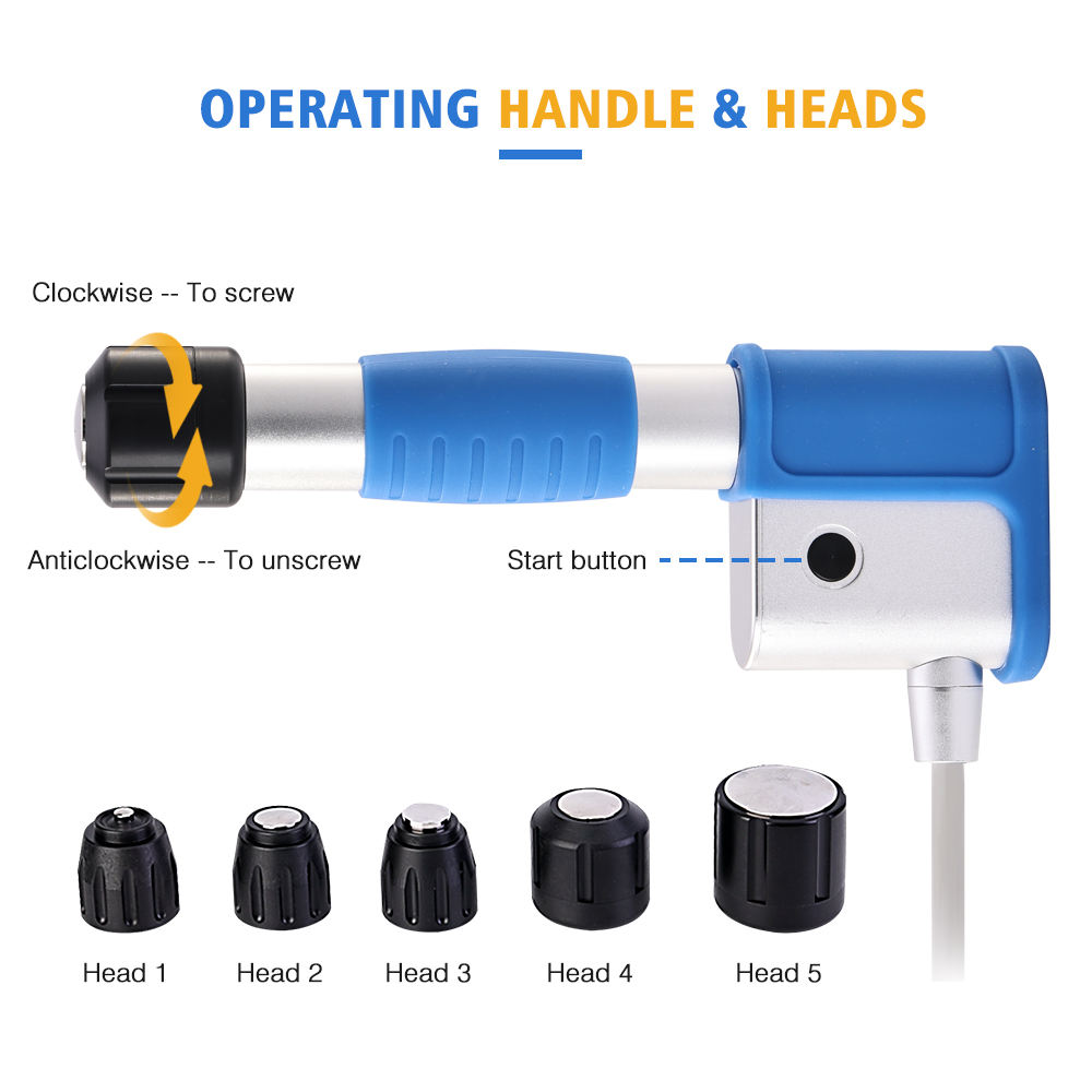 Hot 10 Bar Pneumatic Shock Wave Therapy Machine For Man ED Treatment Physical Shockwave Physiotherapy Device For Pain Relief