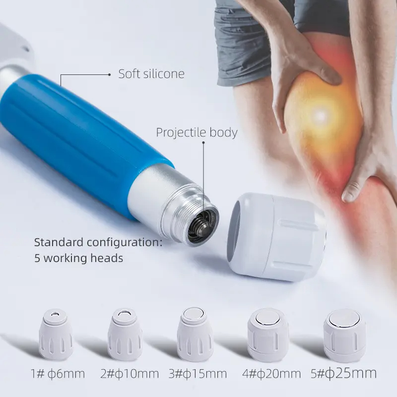 New 10 Bar Pneumatic Shockwave Therapy Machine for Body Back Pain Relief Massager ED Treatment Professional Shock Wave Device