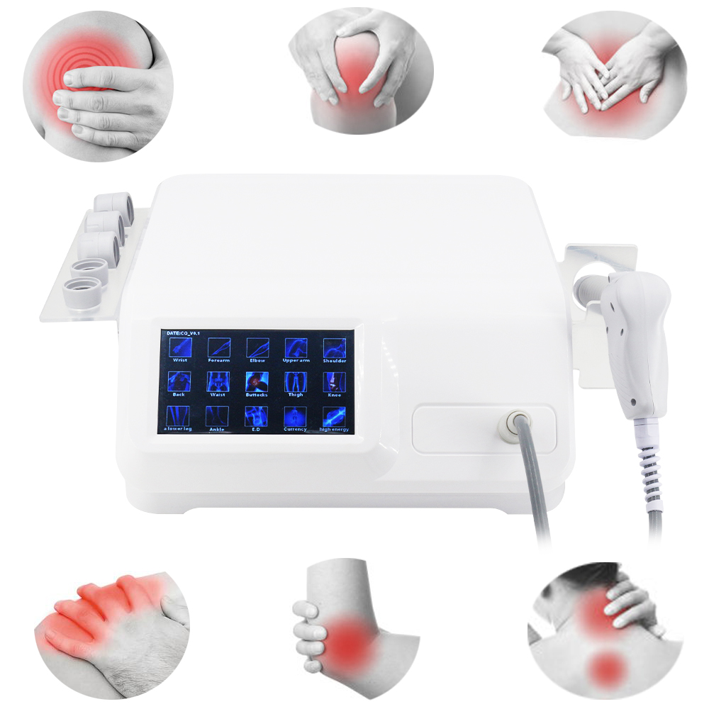 New 12Bar Radial Shock Wave Pain Relief ED Treatment Pain-Point Soft Tissue Shoulder Massager Pneumatic Shockwave Machine