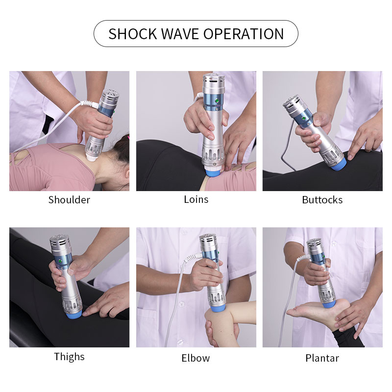 Hot 7 Transmitters Shockwave ED Therapy Machine Physiotherapy Shock Wave Pain Relief For Body Relax Electric Muscle Massager