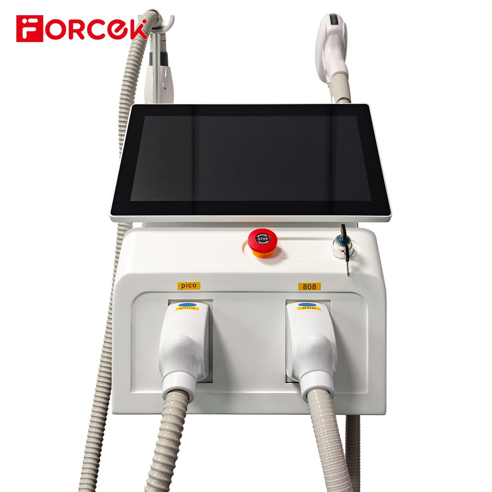 White 2000W 2 in 1 Diode Laser Hair Removal Device + Picosecond Laser