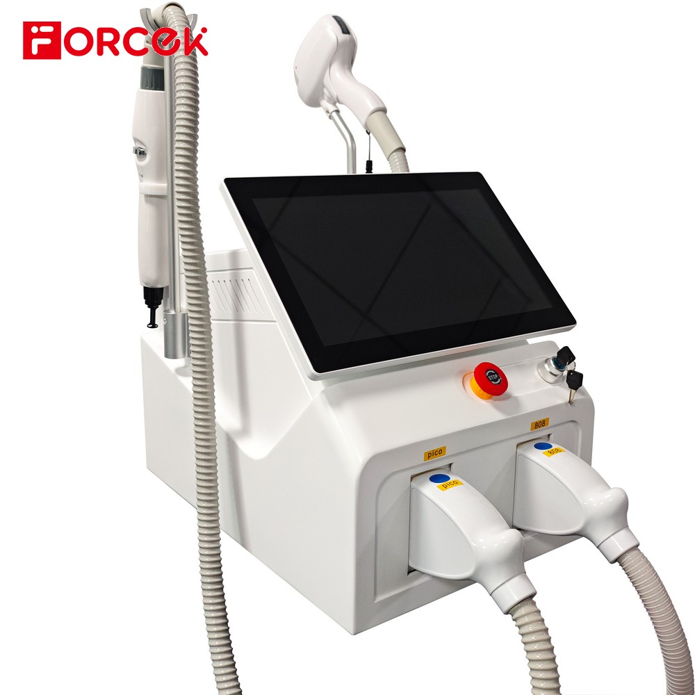 White 2000W 2 in 1 Diode Laser Hair Removal Device + Picosecond Laser