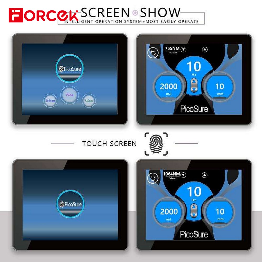 2000W Q-Switch Nd Yag 1064nm532nm755nm1320nm Tattoo Removal Picosecond Laser Machine