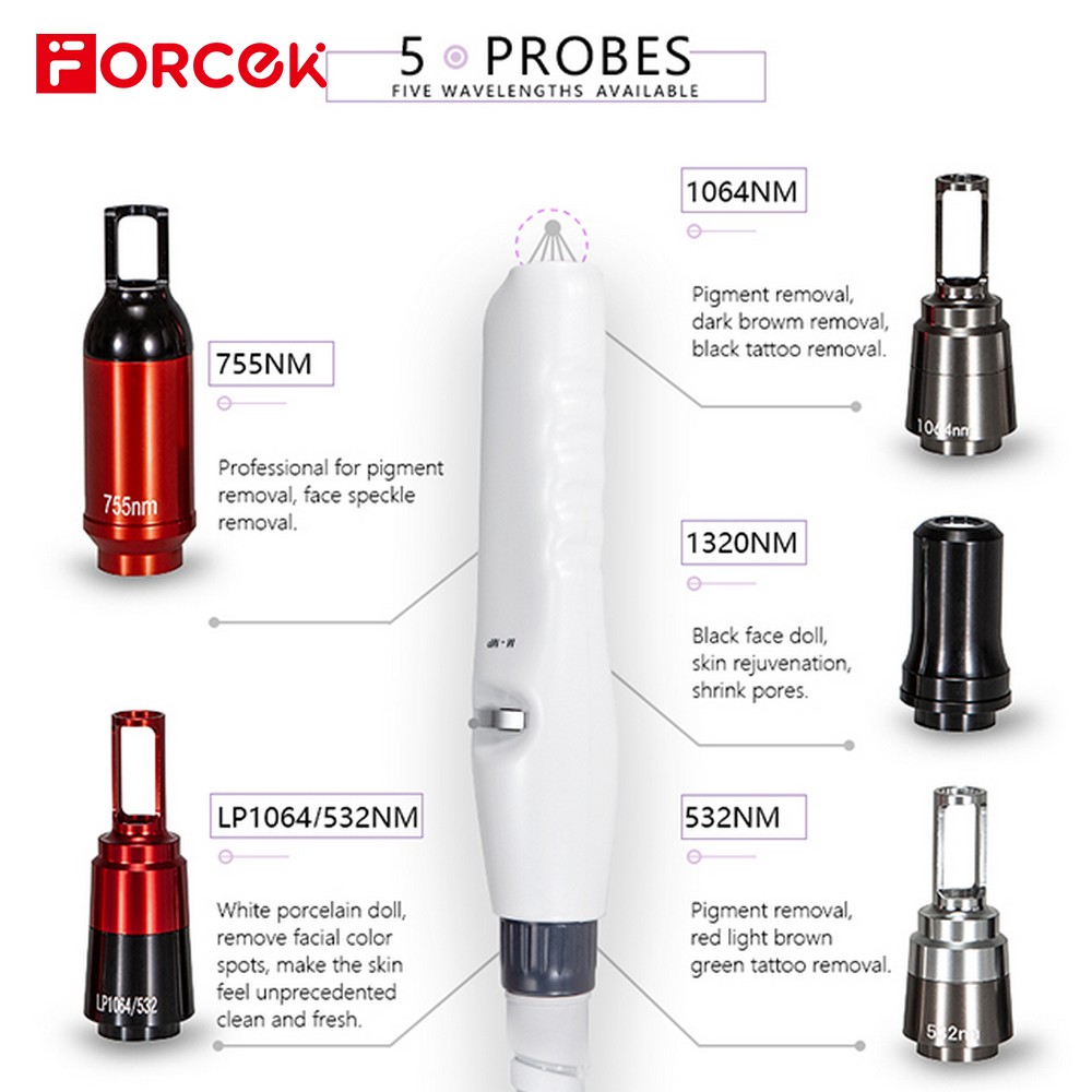 2000W Q-Switch Nd Yag 1064nm532nm755nm1320nm Tattoo Removal Picosecond Laser Machine