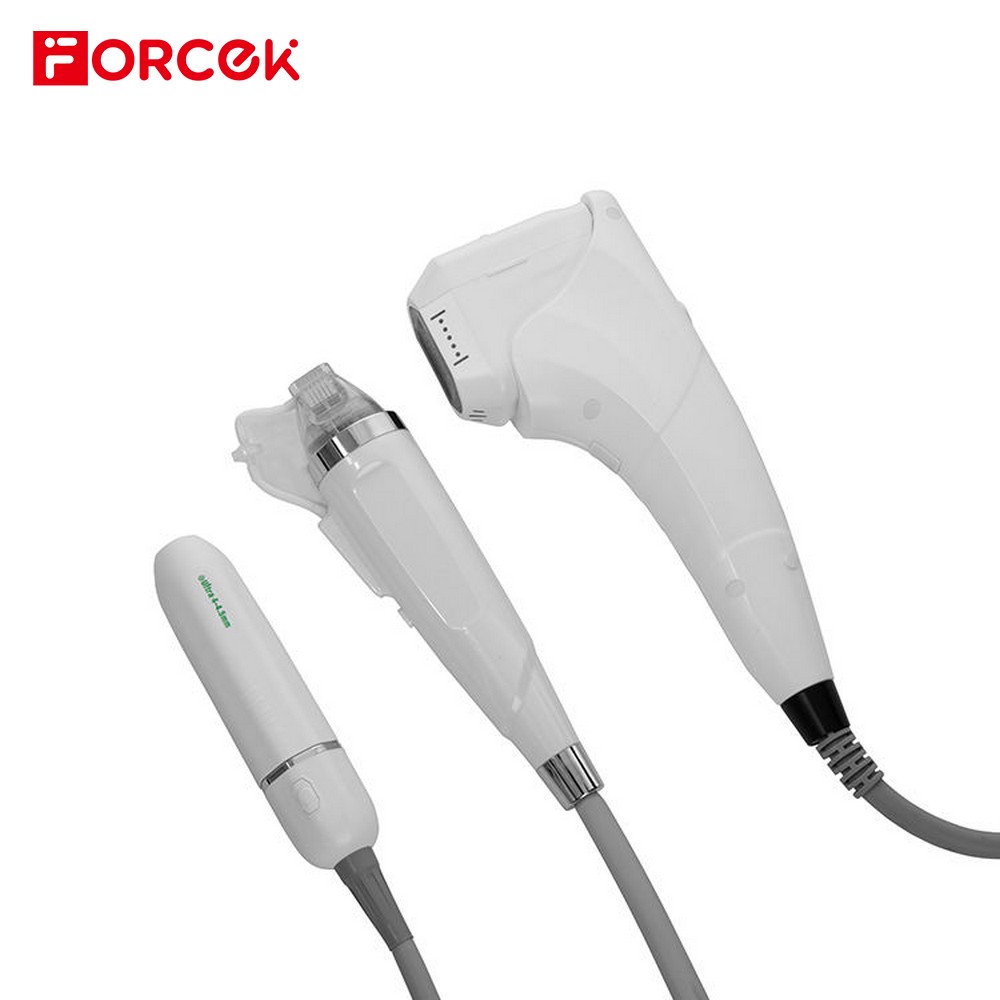 3 In 1 4D HIFU+Vmax+Gold RF Microneedle Handle Machine For Face Lifting Body Slimming \/aginal Tightening