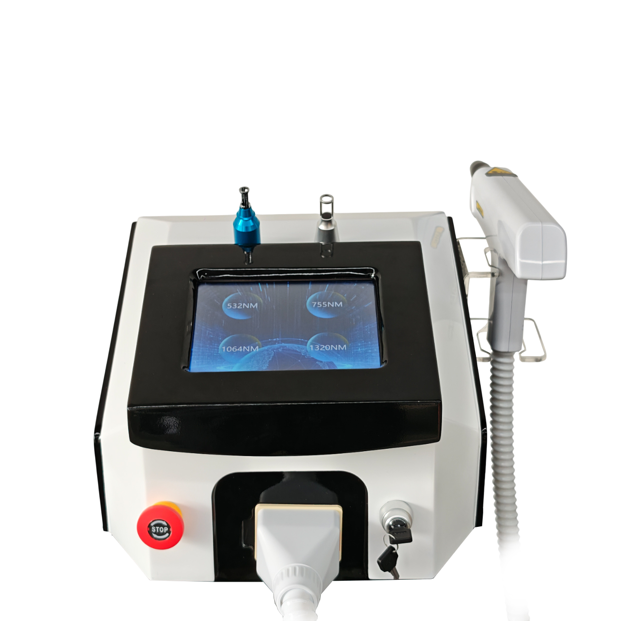 Desktop 3 Shaft Diode Laser 1064 532 1320nm Machine Q Switch Nd Yag Picosecond Laser Tattoo Removal Brazil Popular