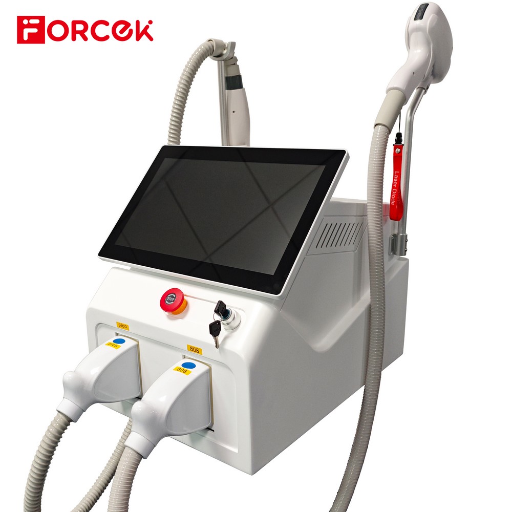White 2000W 2 in 1 Diode Laser Hair Removal Device + Picosecond Laser