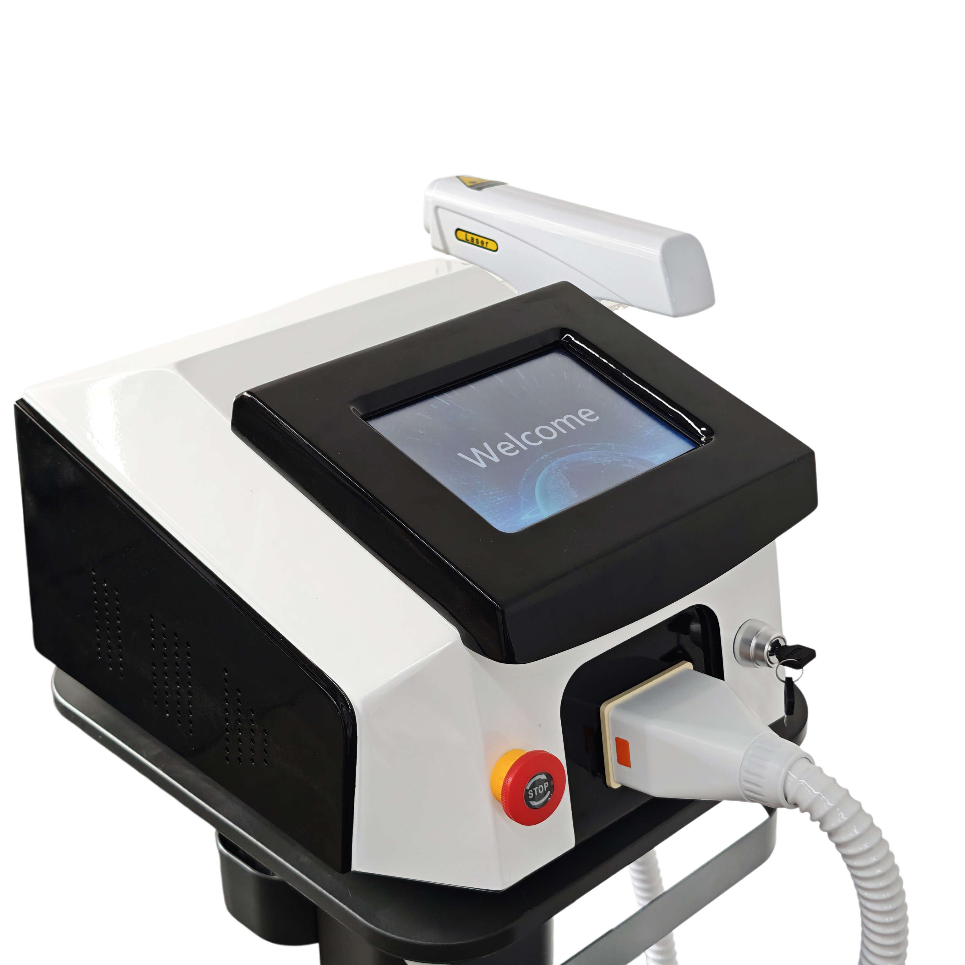 Desktop 3 Shaft Diode Laser 1064 532 1320nm Machine Q Switch Nd Yag Picosecond Laser Tattoo Removal Brazil Popular