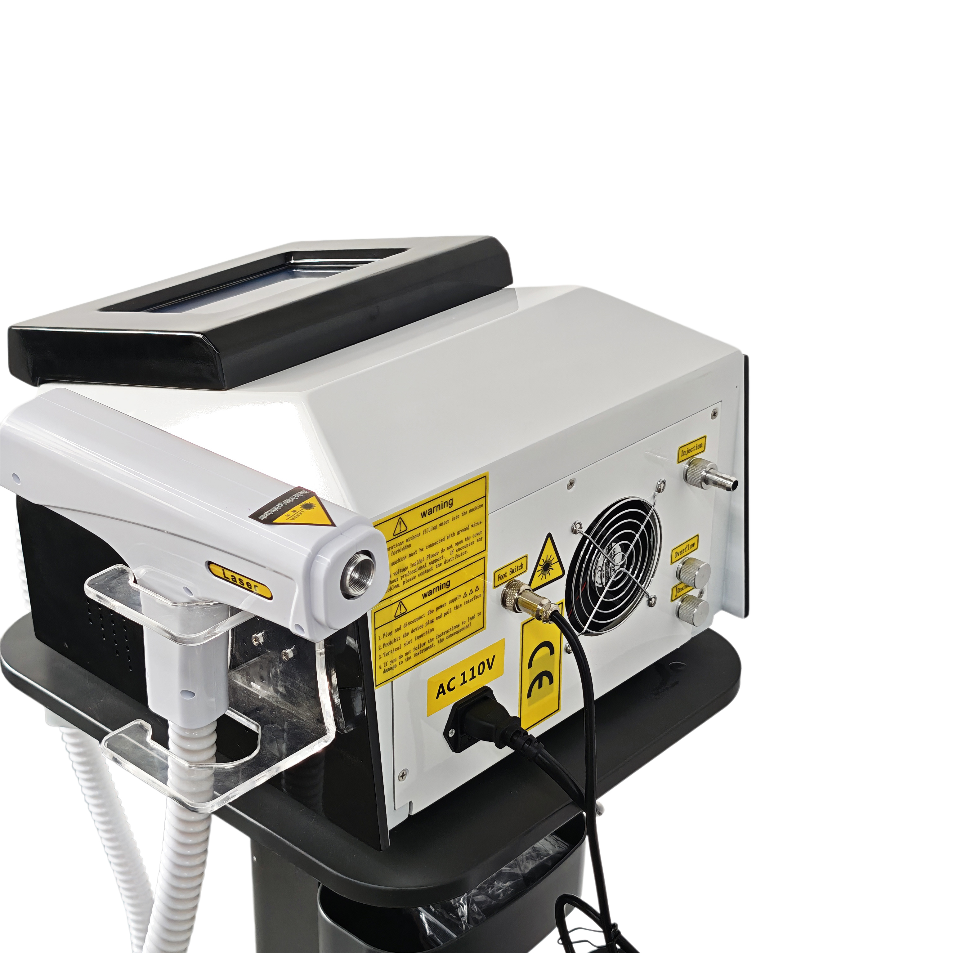 Desktop 3 Shaft Diode Laser 1064 532 1320nm Machine Q Switch Nd Yag Picosecond Laser Tattoo Removal Brazil Popular