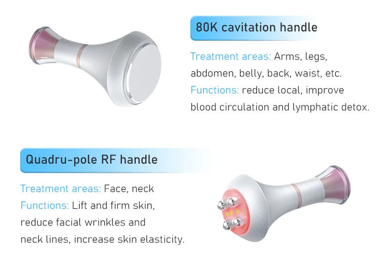 80K RF Cavitation EMS Microcurrent Pad 9in1 Body Slimming Vacuum Massager Device