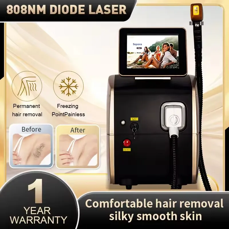 4 Wavelength 755/808/940/1064nm Diode Laser Hair Removal/500w-1600w Diode Laser Beauty Machine/Skin Rejuvenation 1200w 1000w